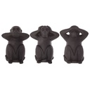 FIGURA MONOS SABIOS RESINA SAGE X3 H23 155036
