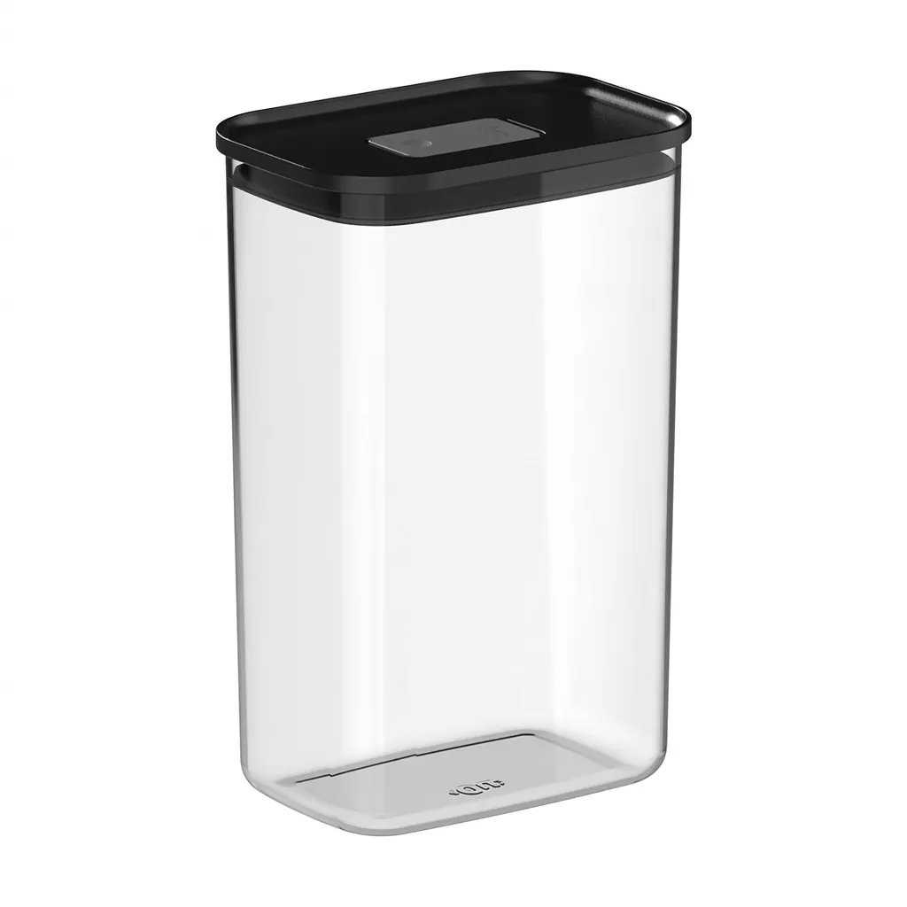 [268384] POTE HERMETICO RECTAN 2,3L DUOLOCK PRETO PHD700PTF
