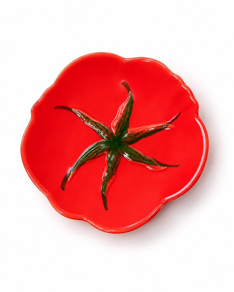 PLATO POSTRE TOMATE 256.5508