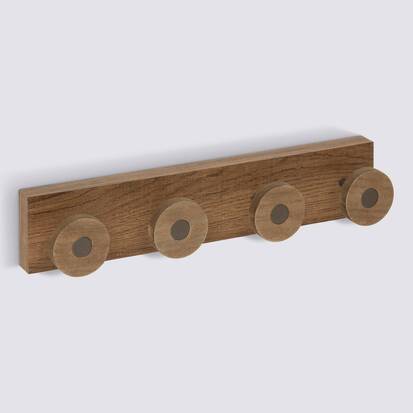 COLGANTE MADERA/METAL 4 PERCHAS 212726