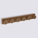 COLGADOR MADERA/METAL 6 CAÑOS 212727