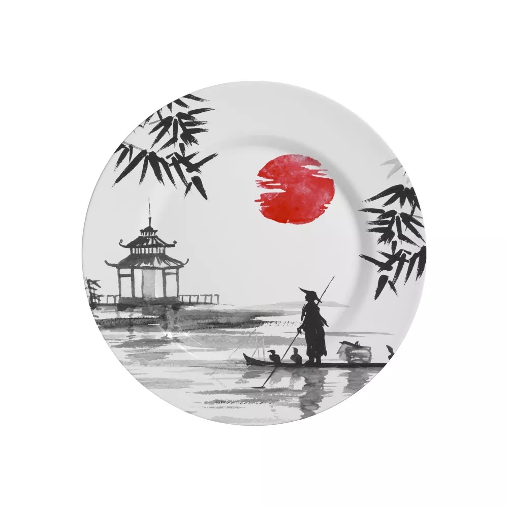 [220569] 1177-103 PLATO POSTRE COLECCIÓN JAPONESA.