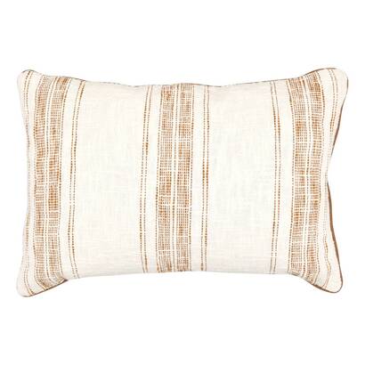 COJIN STRIPE WHI SIEN 38X58 215413A
