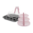 MOLDE MUFFIN 12 CAVIDADES CON TAPA SOPORTE 828000