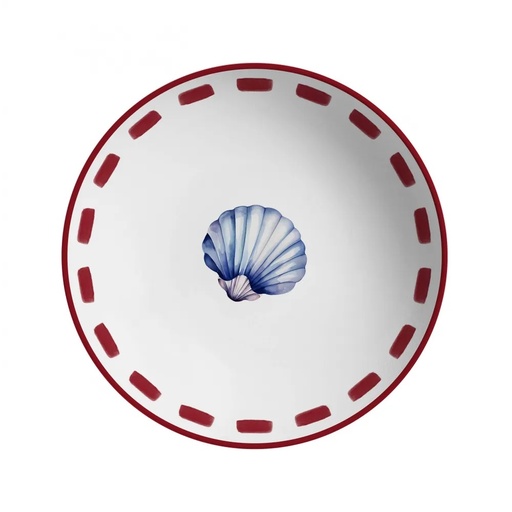 [273406] PLATO HONDO CARIBE -  25 CM - MATE 7605-202