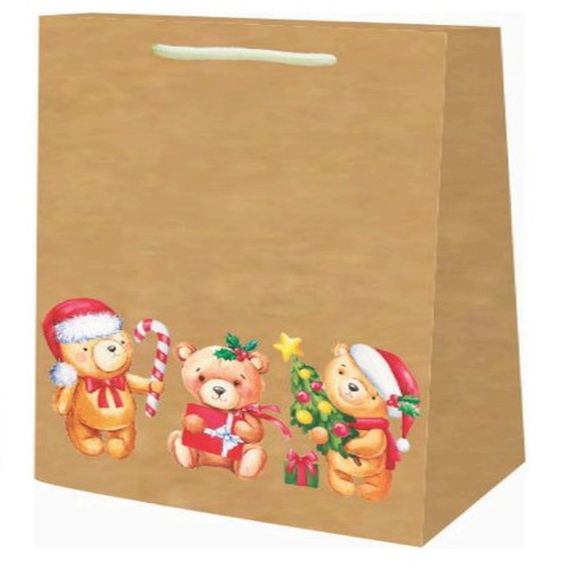 BOLSA KRAFT NAVIDEÑA OSITO 89223