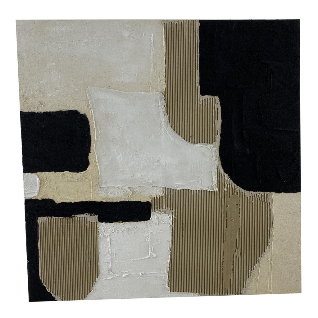 CUADRO FIGURAS VARIAS 100X100X3.7CM 507-33049