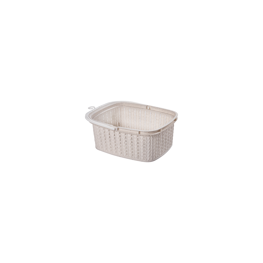 [250875] CESTO TRAMA GANCHOS ROPA 1,5L BLANCO 9868