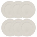 SET X 6 PLATO POSTRE PERLA D19 203327