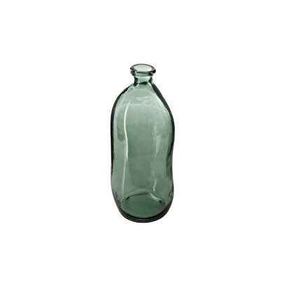 [252106] BOTELLA VIDRIO RECICLADO KAKI H35 155686F