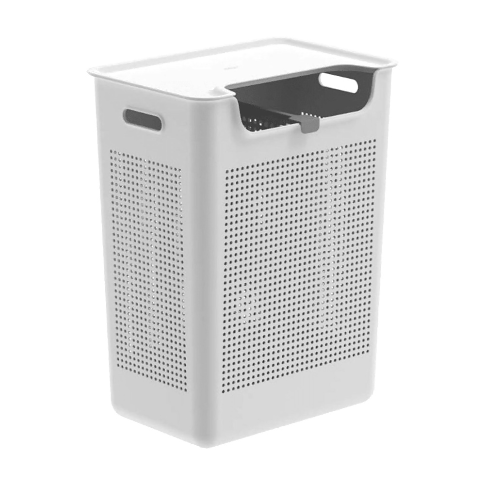 [268159] CESTO DE ROPAS DOBLE COMPART 50L BLANCO CFW2000BCF