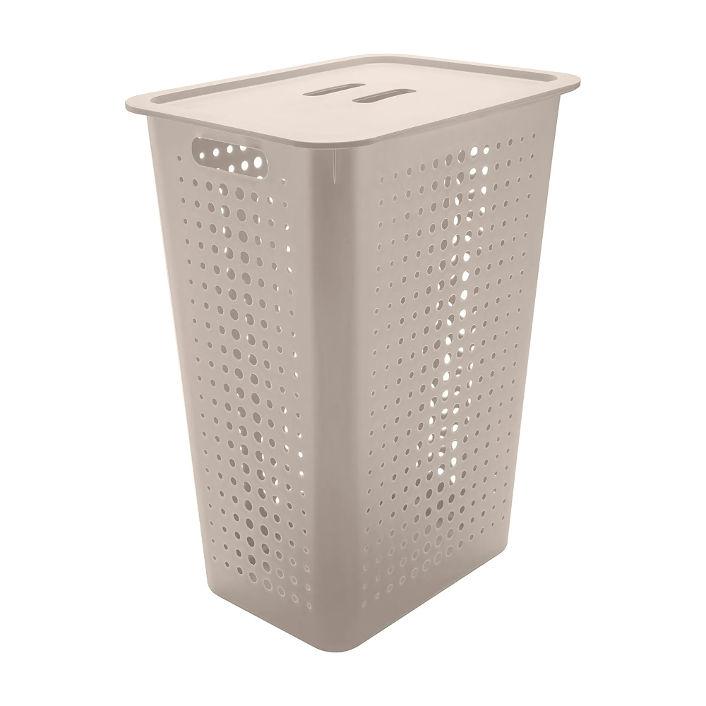 [268298] CESTA ORGANIZADORA CON TAPA 47L BEIGE CO570BGF