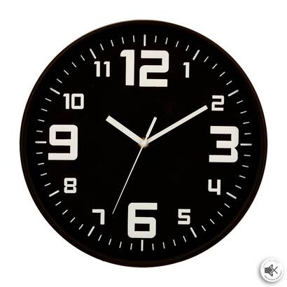 RELOJ PLASTICO NEGRO ELIAN D30 114555G