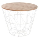 MESA AUXILIAR KUMI BLANCO MATE 157055A