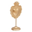 FLOR METAL CORAZON DECO H35 200807