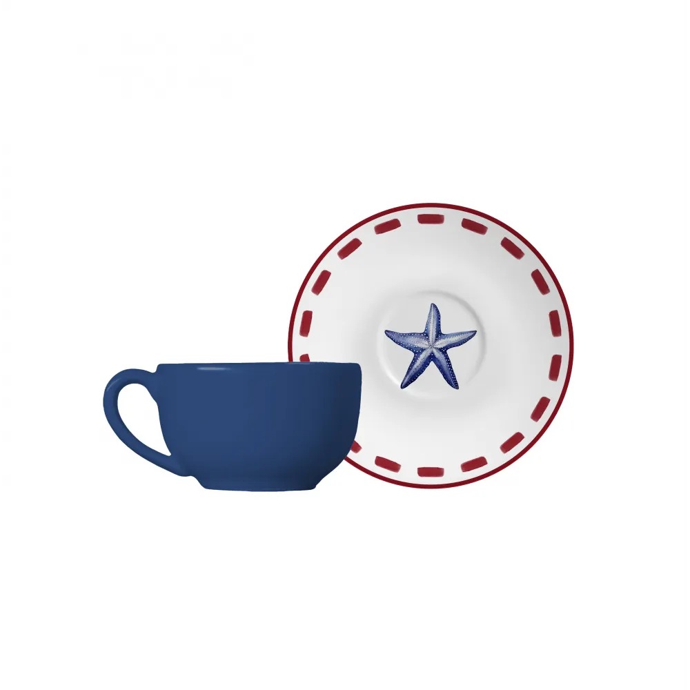 TAZA TE PLATILLO CARIBE-COUP 250ML MATE 7605-204