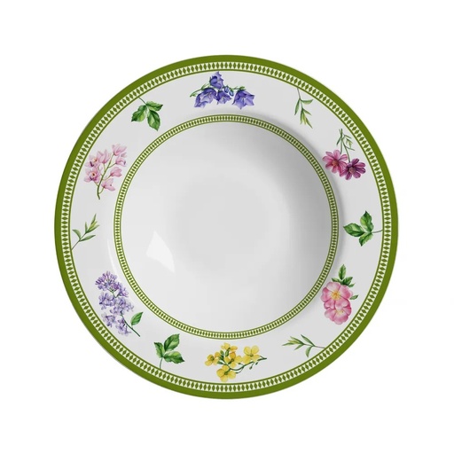 [273418] PLATO HONDO VERSAILLES LISO  25 CM 1284-102