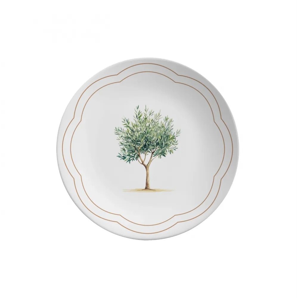 [234537] PLATO POSTRE COUP OLIVEIRA MATTE 21 CM 7607-203