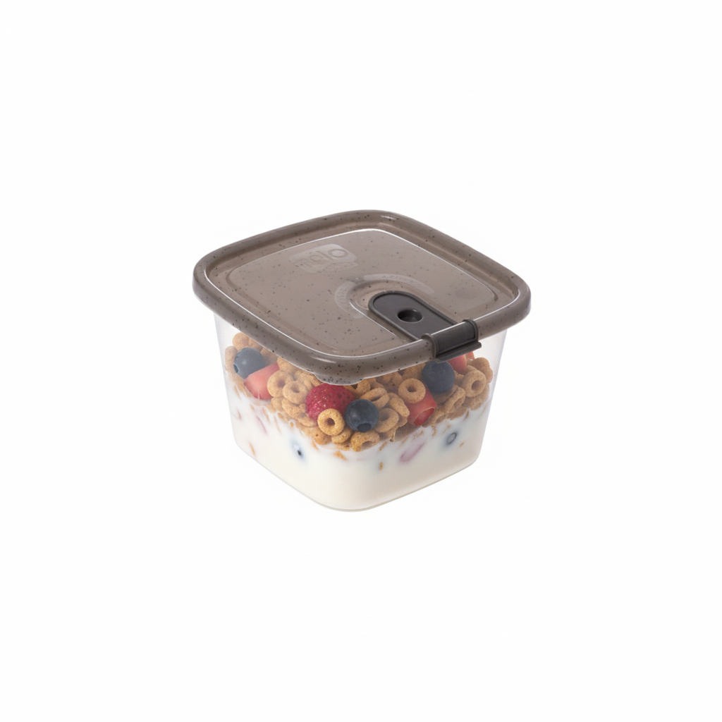 5988 RECIPIENTE TRIO CUADRADO 800ML GRIS