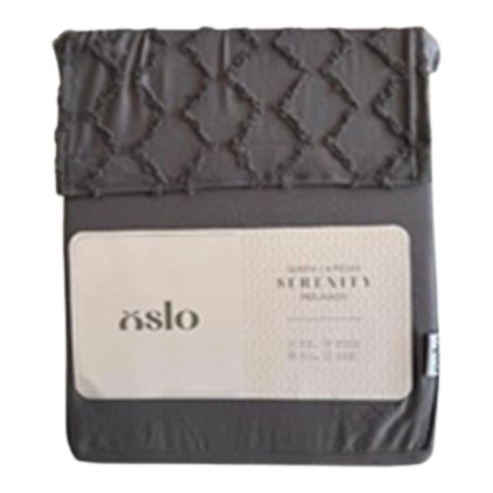 JGO. SAB. SERENITY (160X200+30CM)  GRIS OSCURO 4 P