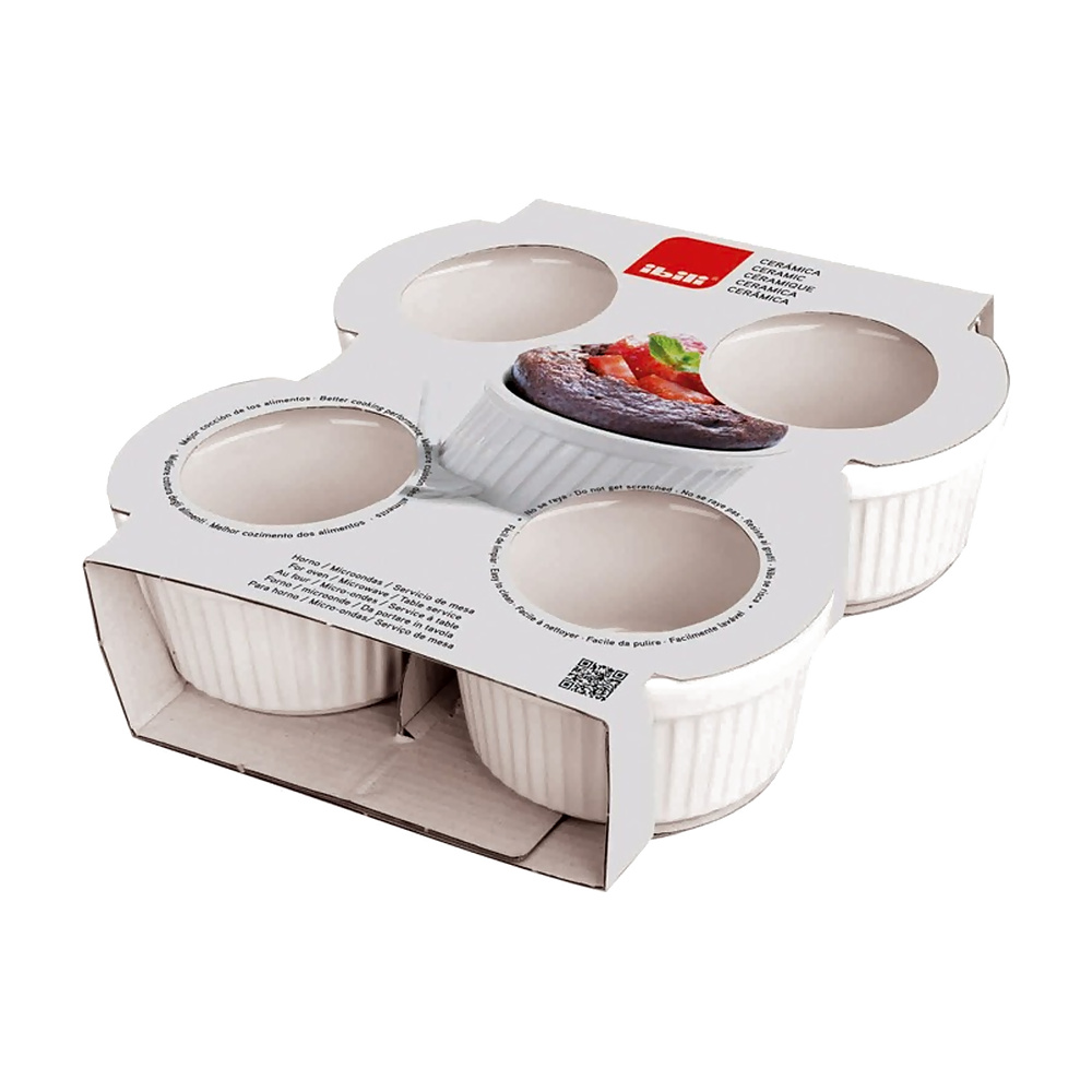 SET DE 4 MOLDES DE CUPCAKE 9CMS 230010