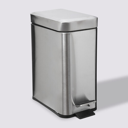 [241405] BASURERO RECTANGULAR ACERO SOFTCL 5L 160847