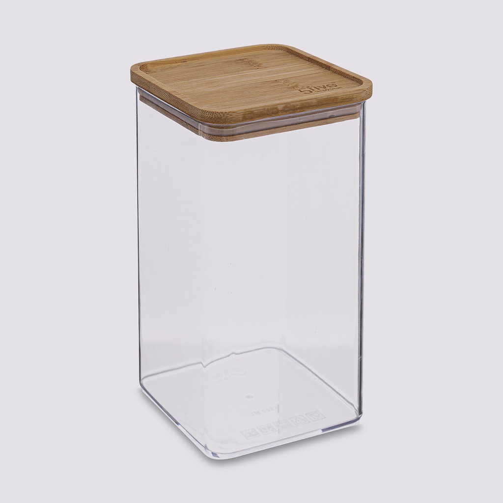CAJA CUADRADA BAMBÚ 1,5L ESKE 181880