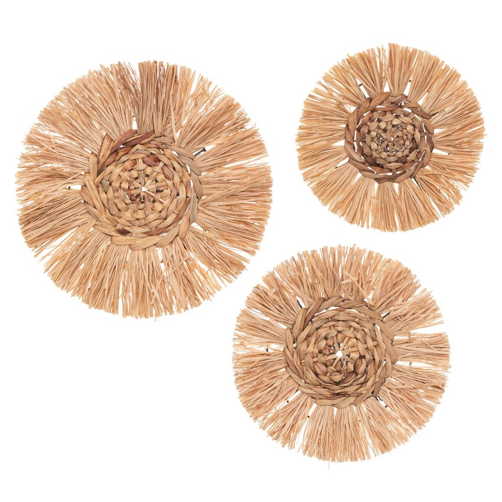 DECORACIÓN PARED RAFIA VELINA X3 185896