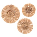 DECORACIÓN PARED RAFIA VELINA X3 185896