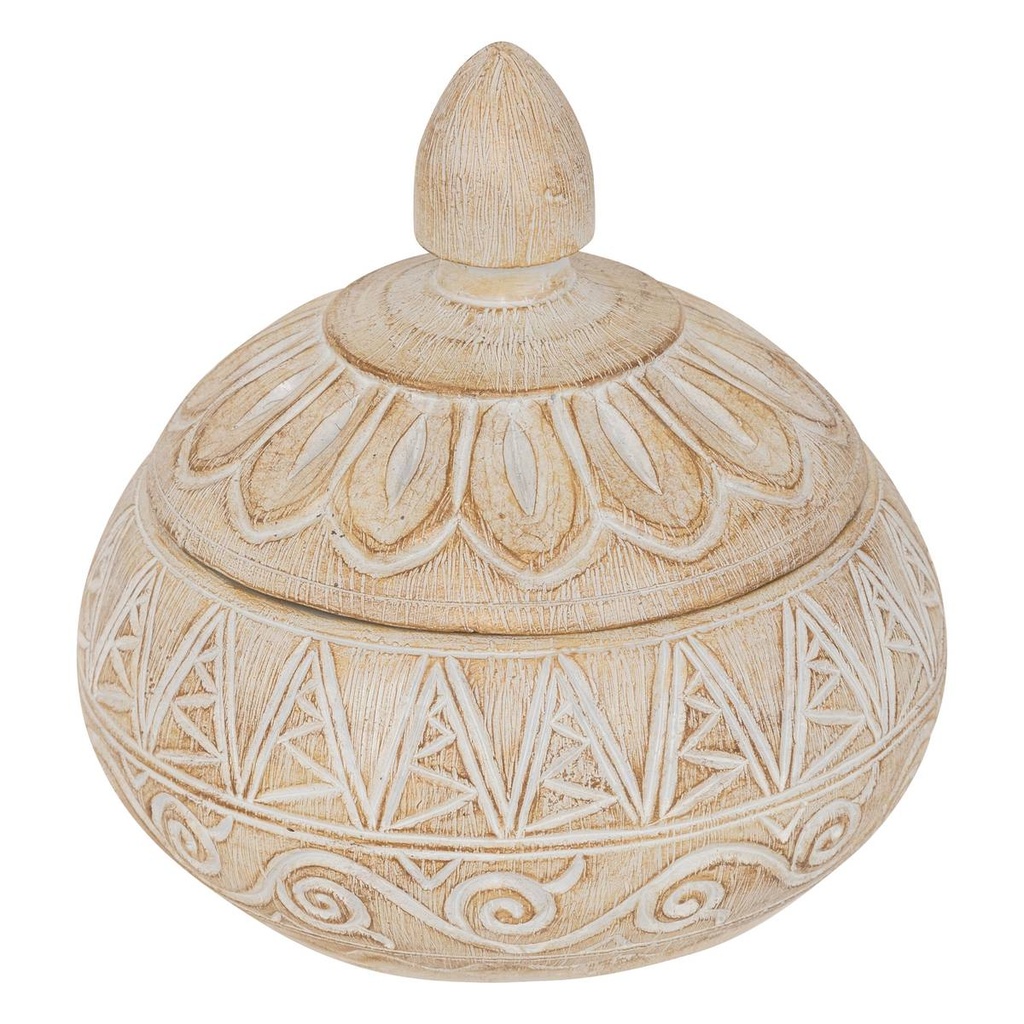 CAJA ORIENTAL BEIGE RESINA 206241