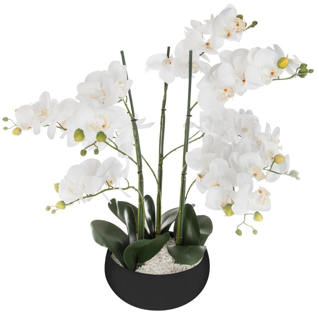 [253517] ORQUÍDEA CERÁMICA NEGRA H65 155640A