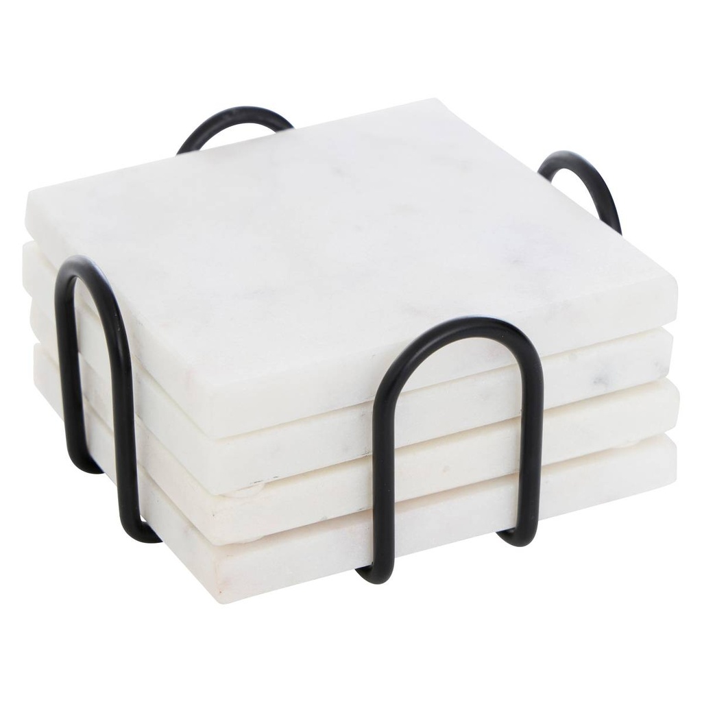 [253591] PORTAVASOS MÁRMOL X4 D10CM 212190