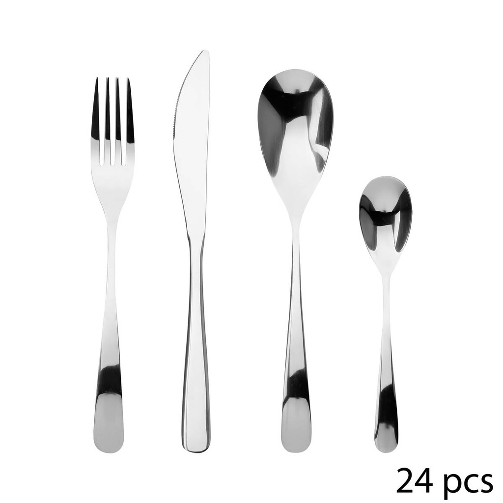 [253919] JUEGO DE CUBIERTOS INOX 24 PIEZAS MESA 134849A