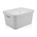 CAJA ORGANIZADORA M CON TAPA CUBE BLANCO CC350BCF