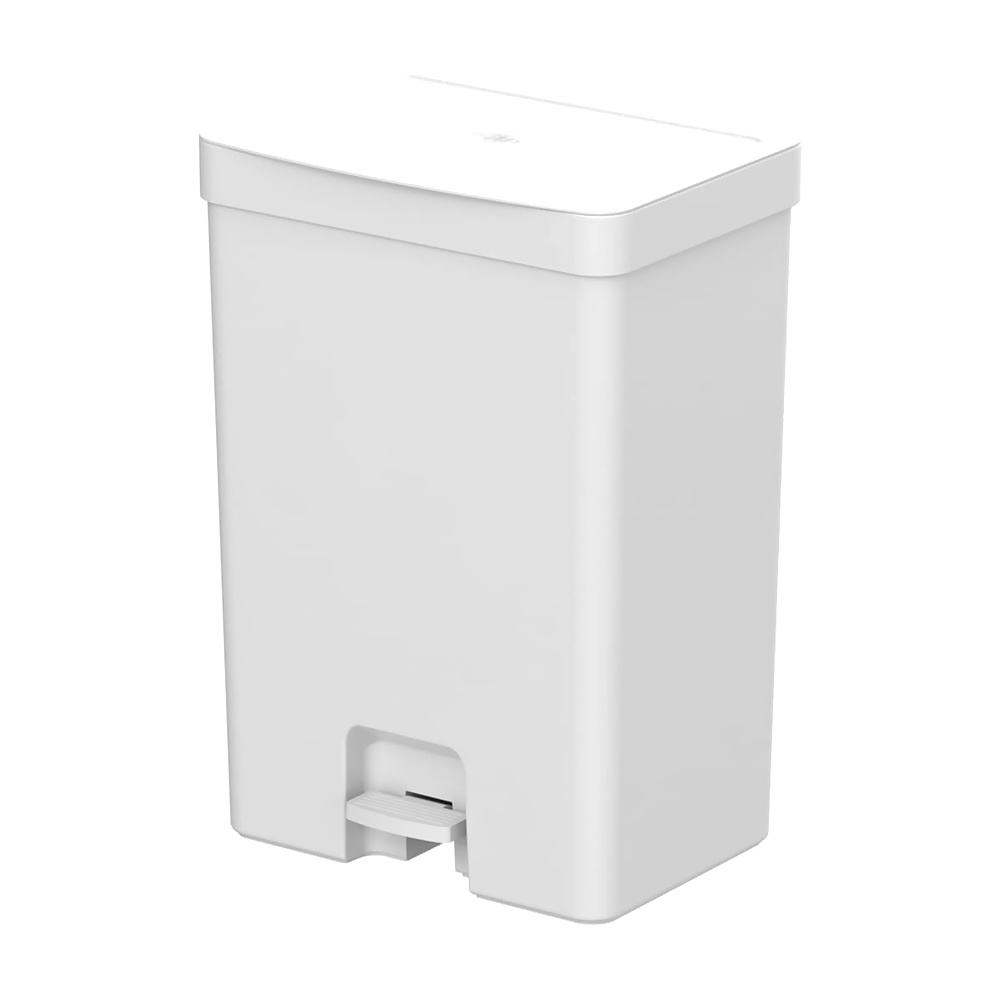 [268418] BASURERO TRIUM 30L CON PEDAL BLANCO LX4300BCF