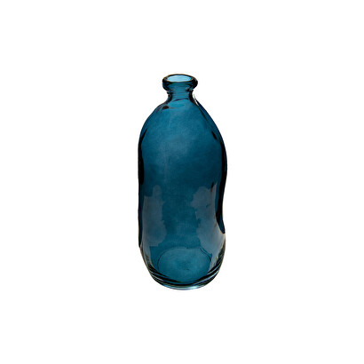 [271226] BOTELLA VIDRIO RECICLADO AZUL H35 155686C