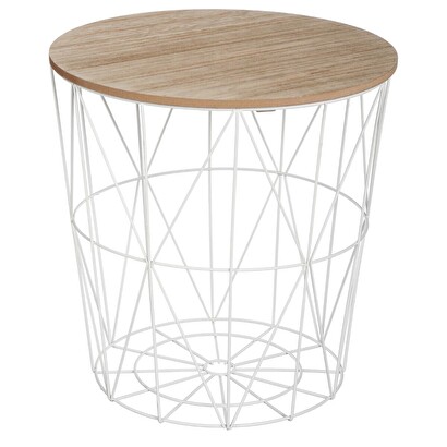 [271245] KUMI MESA LATERAL METAL BLANCO MM 157056A