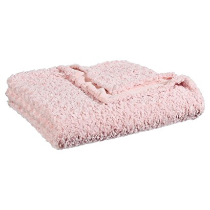 MANTA DE PELUCHE SINTETICO ROSA 180X230 131502P