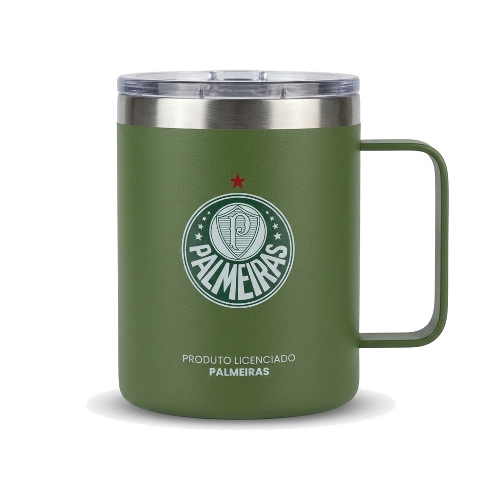 [258909] TAZA 355 ML VERDE MILITAR EDICION 1 PALMEIRAS