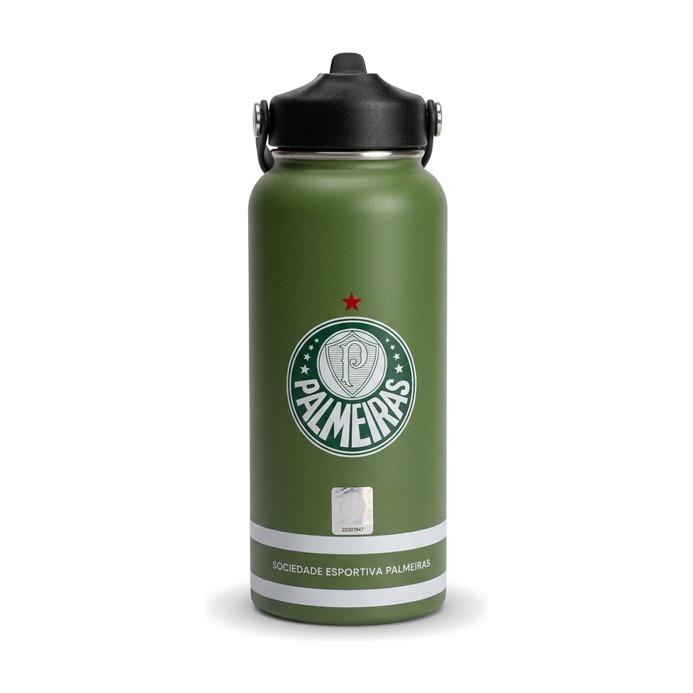 TERMO 946 ML VERDE MILITAR EDICION 2 PALMEIRAS