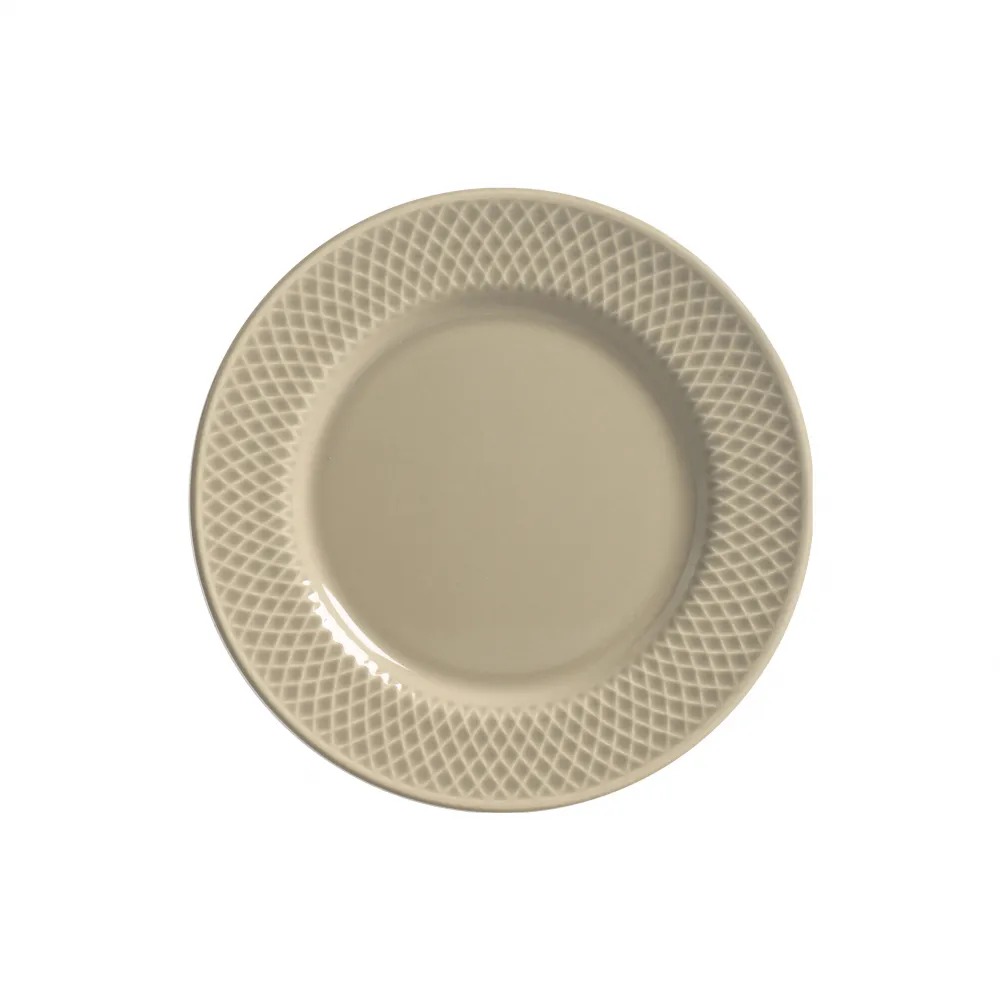 PLATO POSTRE SPLIT TOPO RELEVO  21CM 1308-303