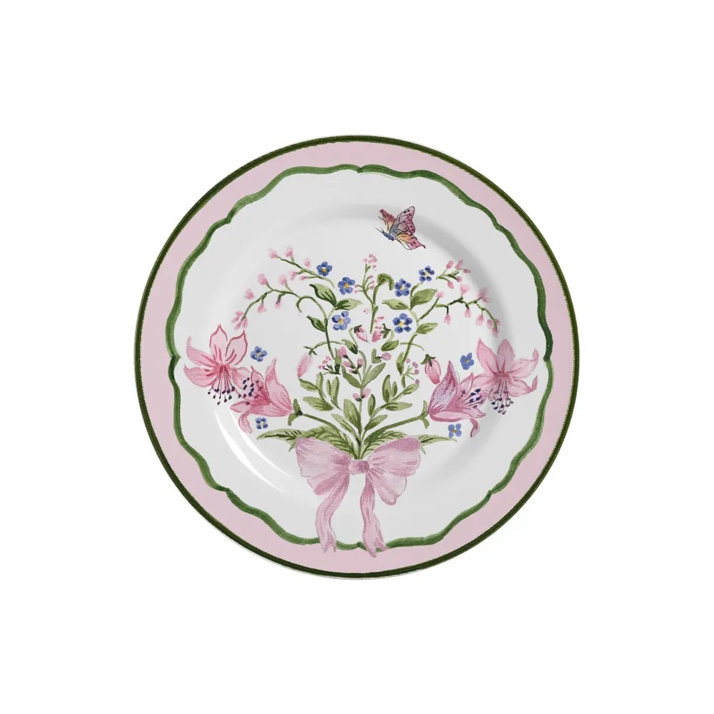 PLATO POSTRE BELLE BOUQUET PLANO  21CM 1300-103