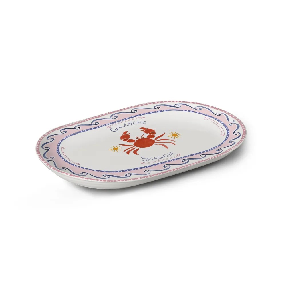 PLATO FUENTE DI MARE 34.4CM MATE 7627-122
