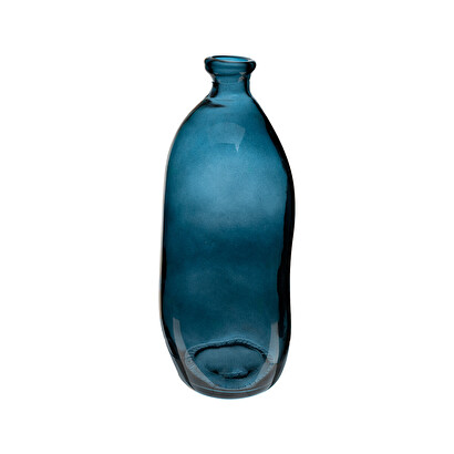 [271228] BOTELLA VIDRIO RECICLADO AZUL H51 155687C