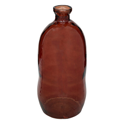 BOTELLA VIDRIO RECICLADO AMBAR H73 155688I