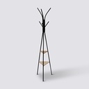 COLGADOR MADERA/METAL 6 GANCHOS JANO 202355