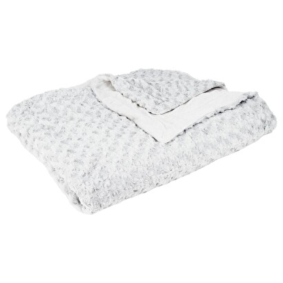 MANTA GRIS DE PELUCHE 180X230 131502B