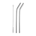 SET 4 PAJITAS INOX+CEPILLO LIMPIADOR 702110