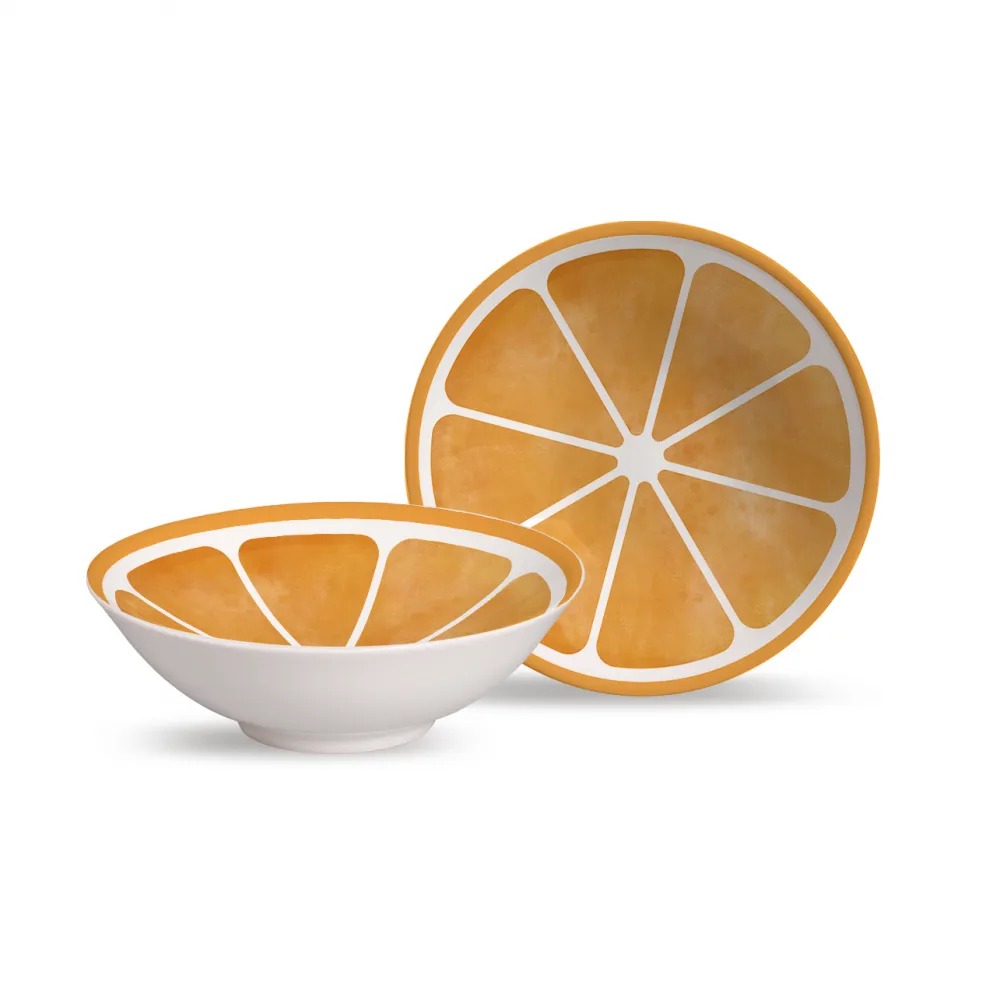 BOL DECORADO NARANJA 300ML 1289-111