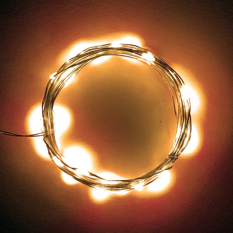 MICRODOT 60LED-BLANCO CALIDO 6MTS. F:PLATA